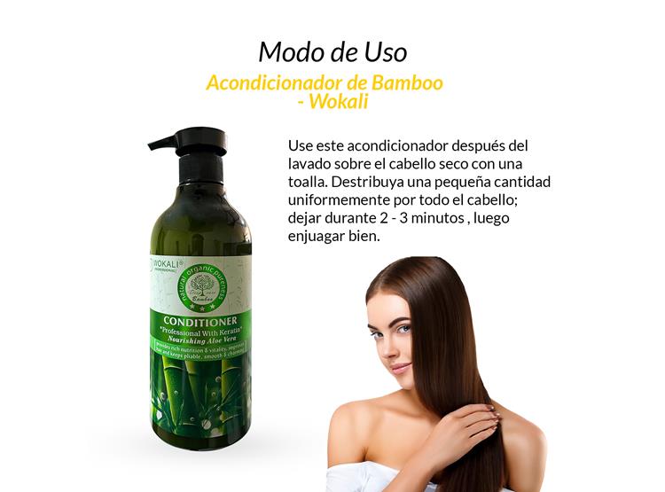 ACONDICIONADOR DE BAMBOO WOKALI 550ML - 2