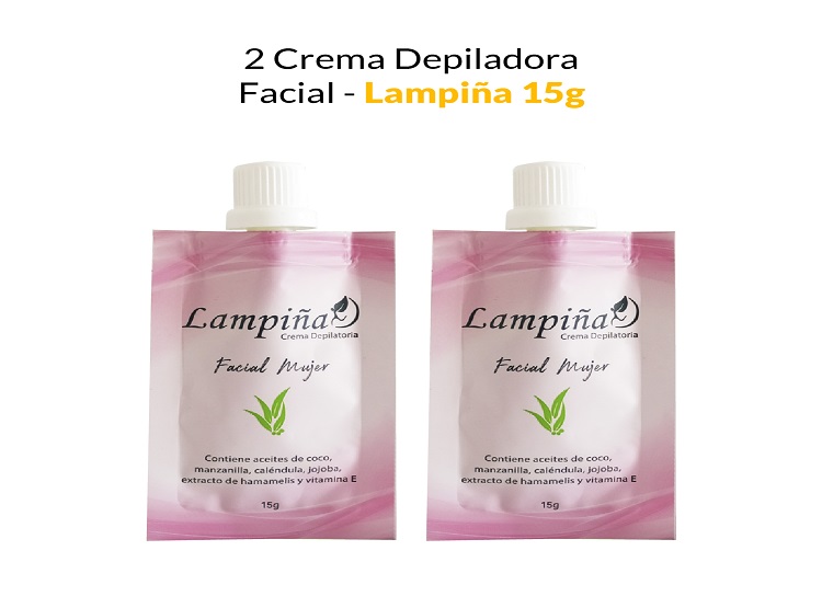 2 CREMA DEPILADORA FACIAL - LAMPIÑA 15G - 1