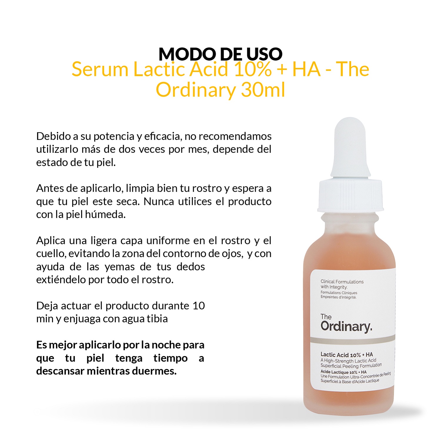 SERUM THE ORDINARY LACTIC ACID 10% + HA 30 ML - 3