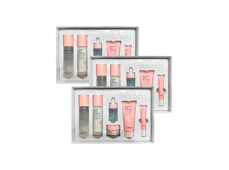 SET SKIN CARE PREMIUN DE ROSAS 6 PIEZAS DR LA ROSA 3 UND - 1