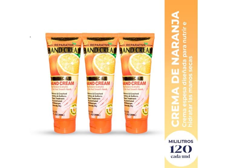 CREMA PARA MANOS DE NARANJA 120ML FRUIT OF THE WOKALI 3 UND - 2