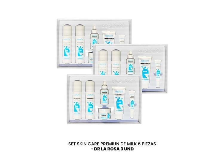 SET SKIN CARE PREMIUN DE MILK 6 PIEZAS DR LA ROSA 3 UND - 2