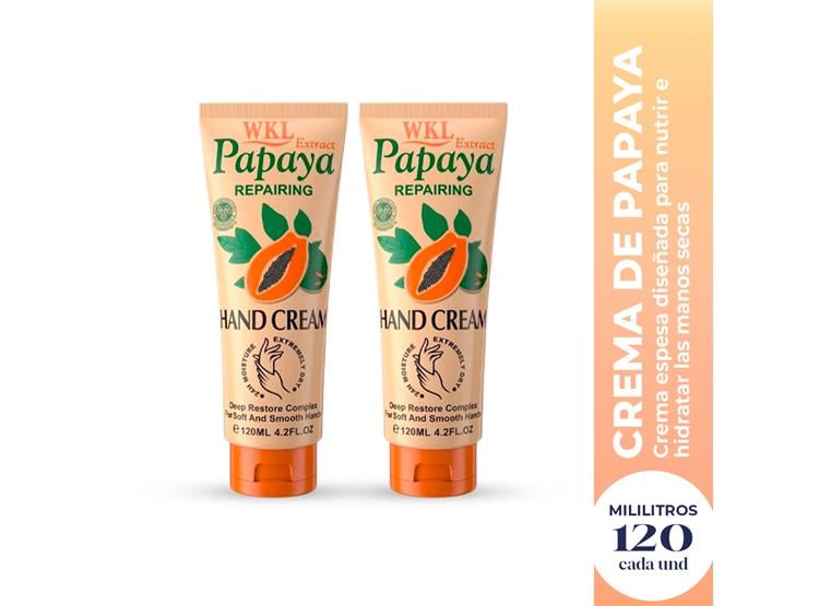 CREMA PARA MANOS DE PAPAYA 120ML FRUIT OF THE WOKALI 2 UND - 2