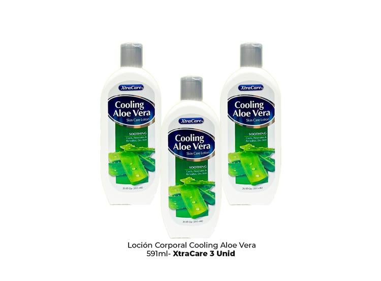 CREMA CORPORAL COOLING ALOE VERA 591ML XTRACARE 3 UND - 2