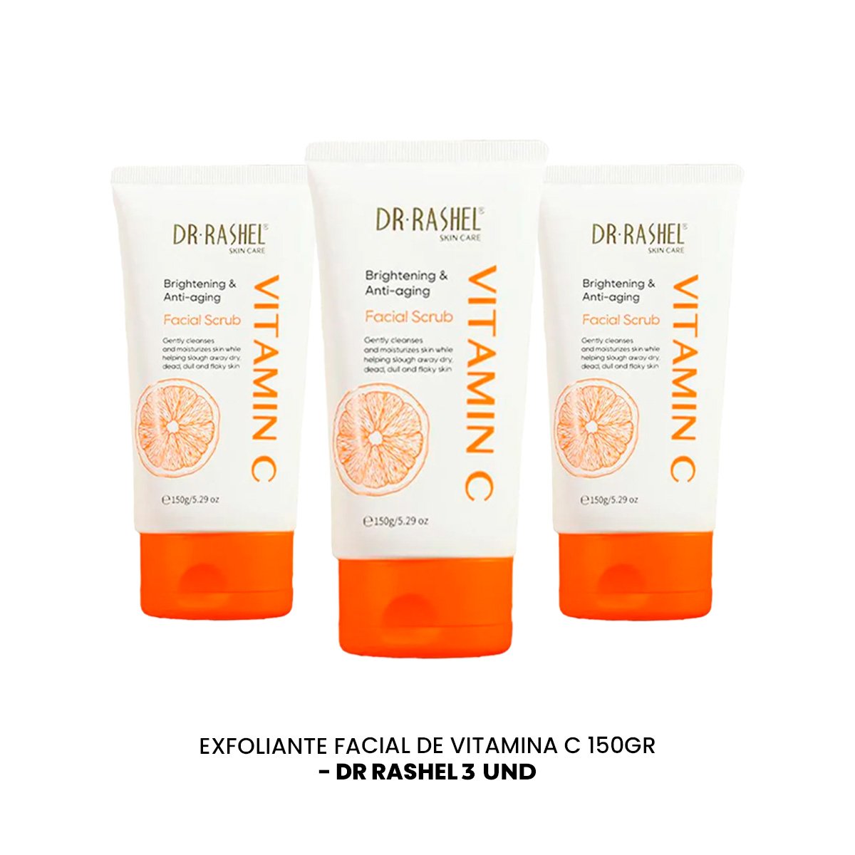 EXFOLIANTE FACIAL DE VITAMINA C 150GR DR RASHEL 3 UND - 2