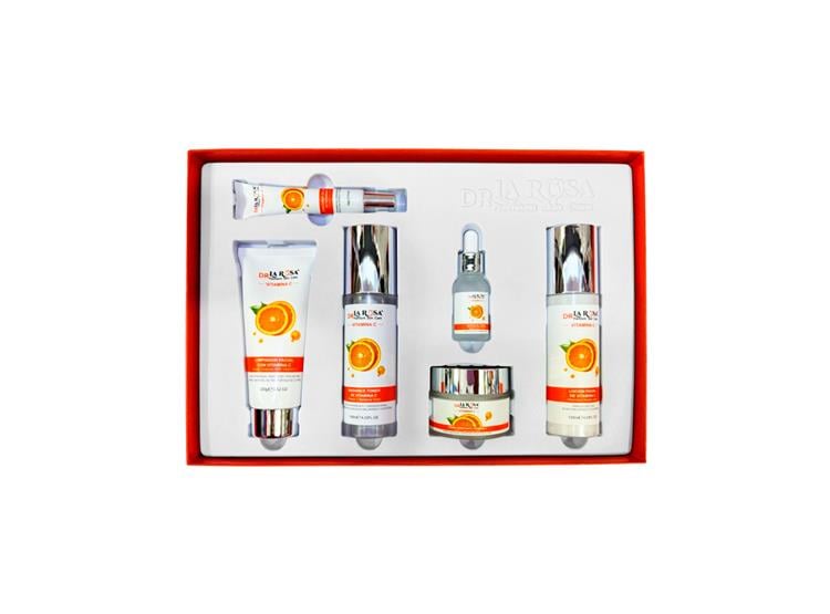 SET SKIN CARE PREMIUN DE VITAMINAC 6 PIEZAS DR LA ROSA - 1