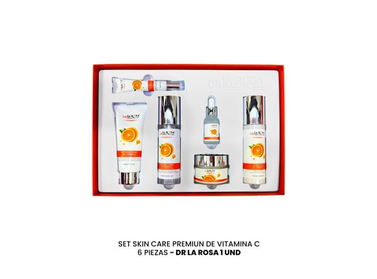 SET SKIN CARE PREMIUN DE VITAMINAC 6 PIEZAS DR LA ROSA - 2