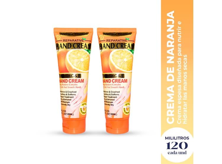 CREMA PARA MANOS DE NARANJA 120ML FRUIT OF THE WOKALI 2 UND - 2