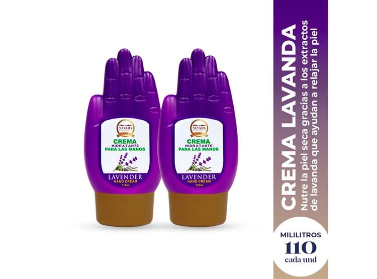 CREMA DE MANOS HIDRATANTE LAVANDA 120ML NEVADA 2 UND - 2