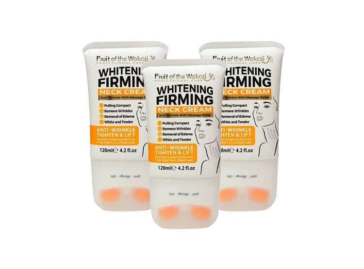 CREMA PARA CUELLO CON VITAMINA C 120ML WOKALI 3 UND - 1
