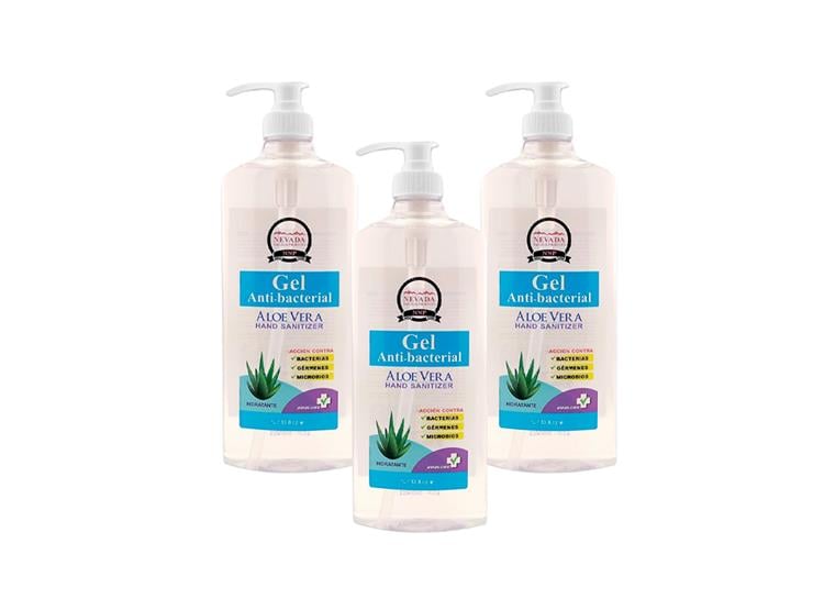GEL ANTIBACTERIAL DE MANOS 1LT NEVADA 3 UND - 1