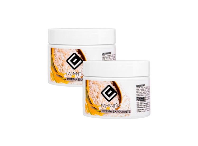GEL EXFOLIANTE DE ARROZ BLANQUEADOR 140GR SAMANTHA 2 UND - 1