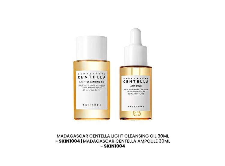 MADAGASCAR CENTELLA LIGHT CLEAN.OIL 30ML+CENTELLA AMPOULE20ML SKIN1004 - 2