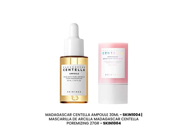 DUO CENTELLA SUERO 30ML + MASCARILLA STICK 27G PARA POROS SKIN1004 - 2