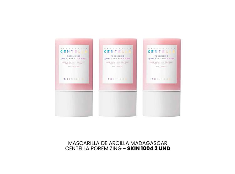 MASCARILLA DE ARCILLA MADAGASCAR CENTELLA POREMIZING SKIN 1004 3 UND - 2