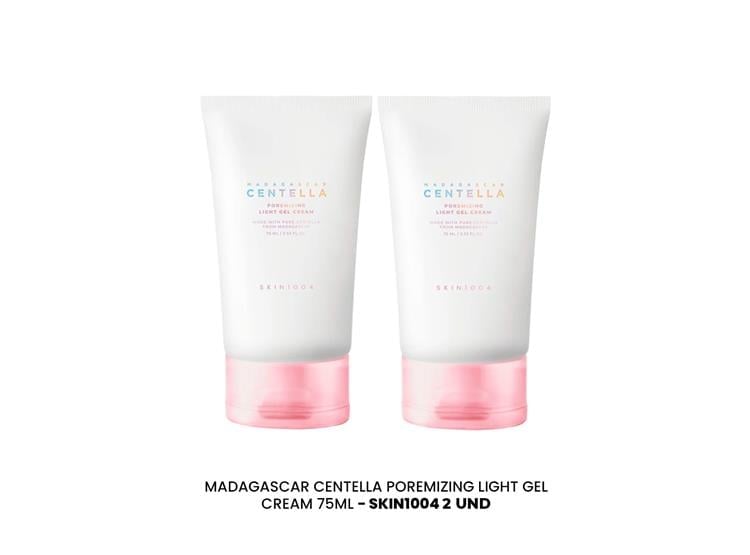 MADAGASCAR CENTELLA POREMIZING LIGHT GEL CREAM 75ML - SKIN1004 2 UND - 3
