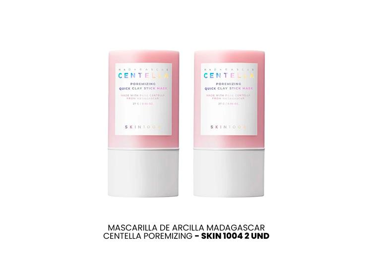 MASCARILLA DE ARCILLA MADAGASCAR CENTELLA POREMIZING SKIN 1004 2 UND - 2