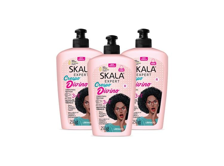 CREMA DE PEINAR DIVINO POTAO 250G - SKALA 3 UNID - 2