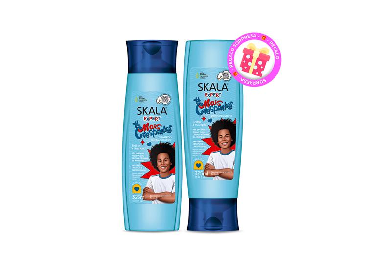 SHAMPOO + ACONDICIONADOR MAIS CRESPINHOS KIDS 325ML + REGALO - 1