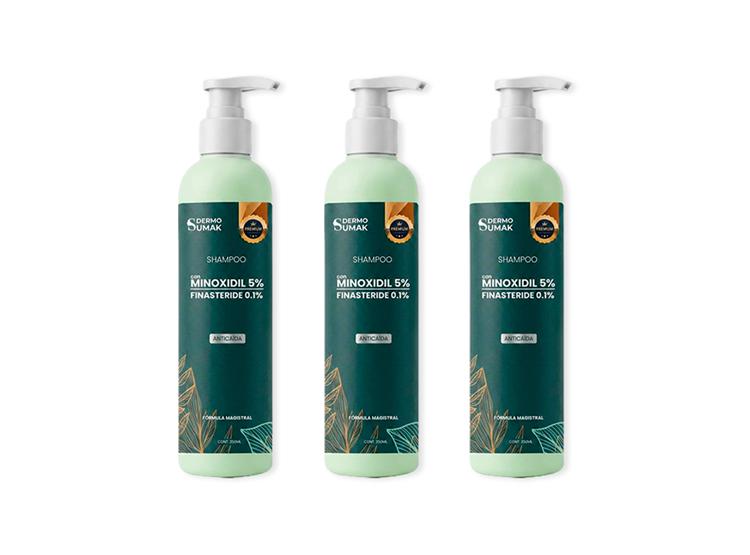 SHAMPOO MINOXIDIL Y FINASTERIDE 250 ML DERMO SUMAK 3UND - 1