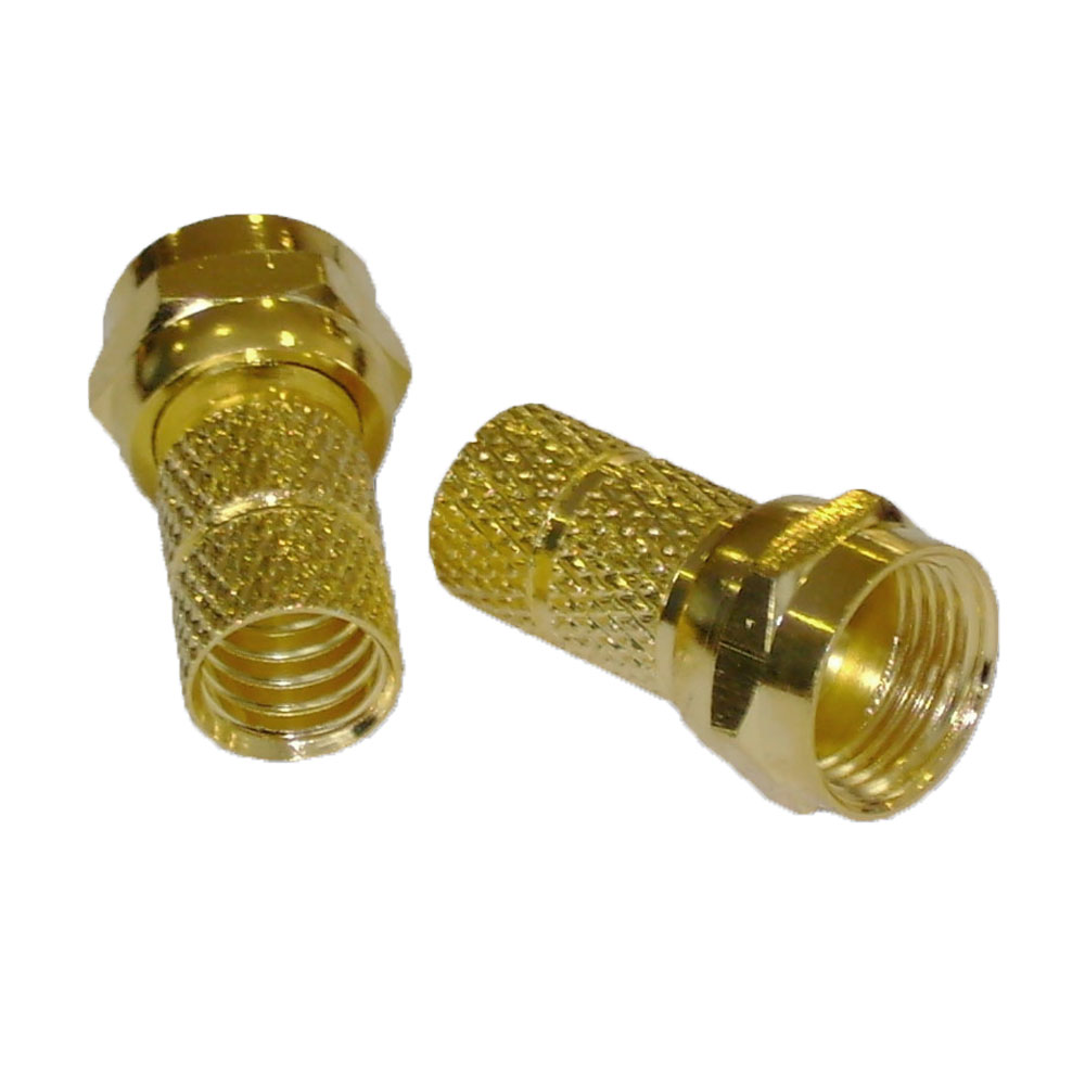 CONECTORES ATORNILLABLES RG-6 GOLD (PACK 2 UNIDS.) - 2