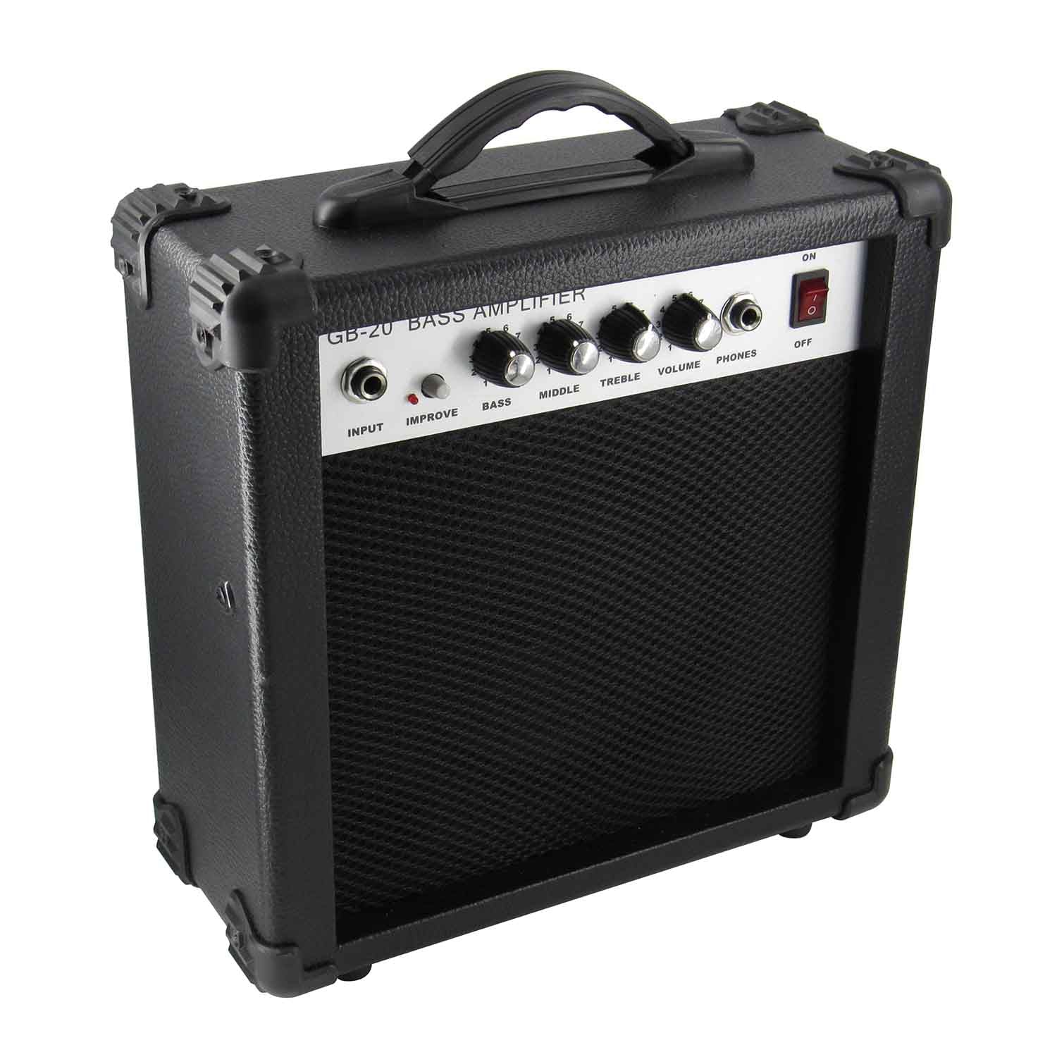 BAJO ELÉCTRICO FIDDLER NEGRO + AMPLIFICADOR 20W - 4