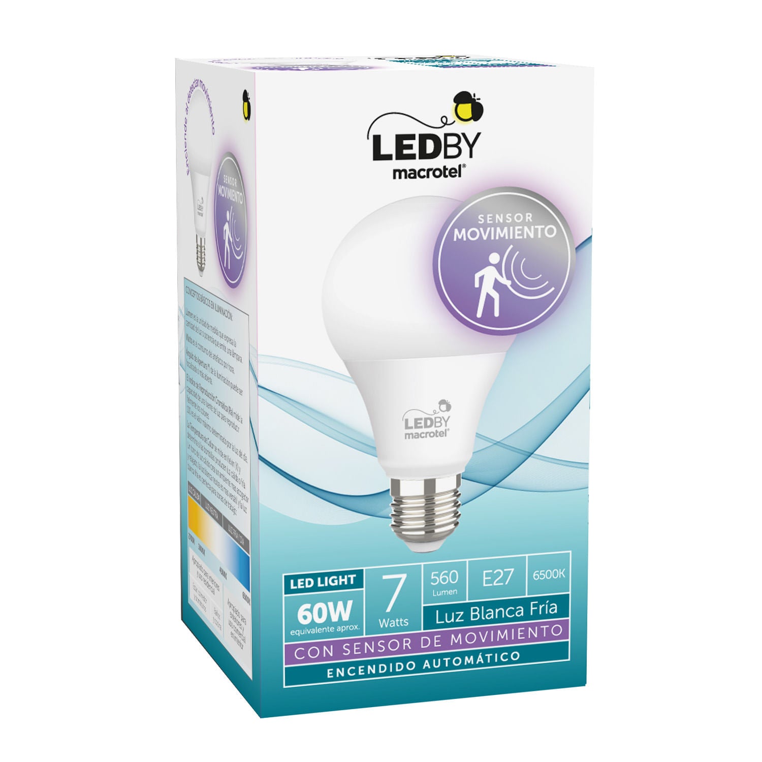 FOCO A60 CON SENSOR DE MOVIMIENTO 7W - 2