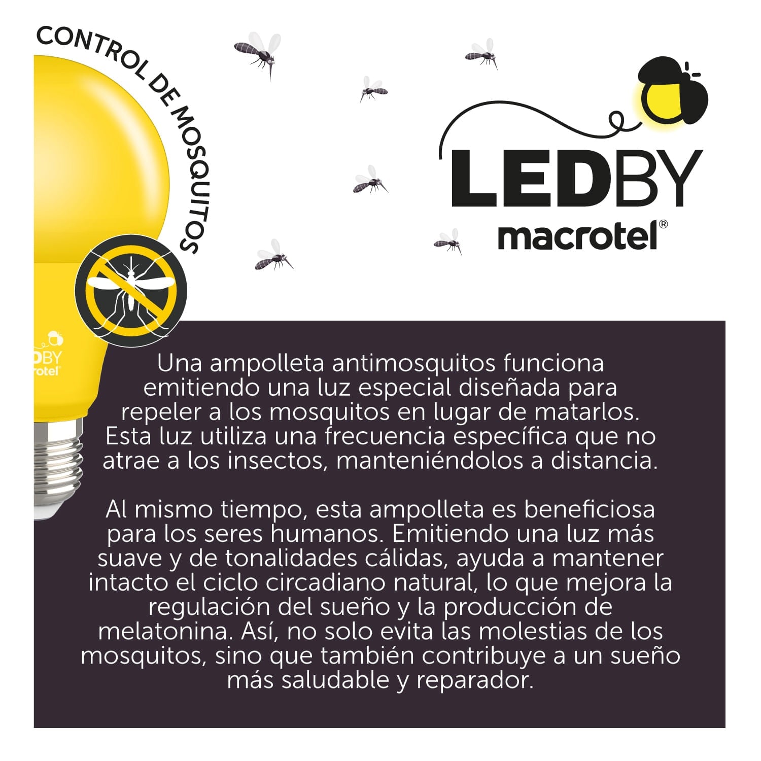 FOCO A60 ANTI MOSQUITOS 7W - 2