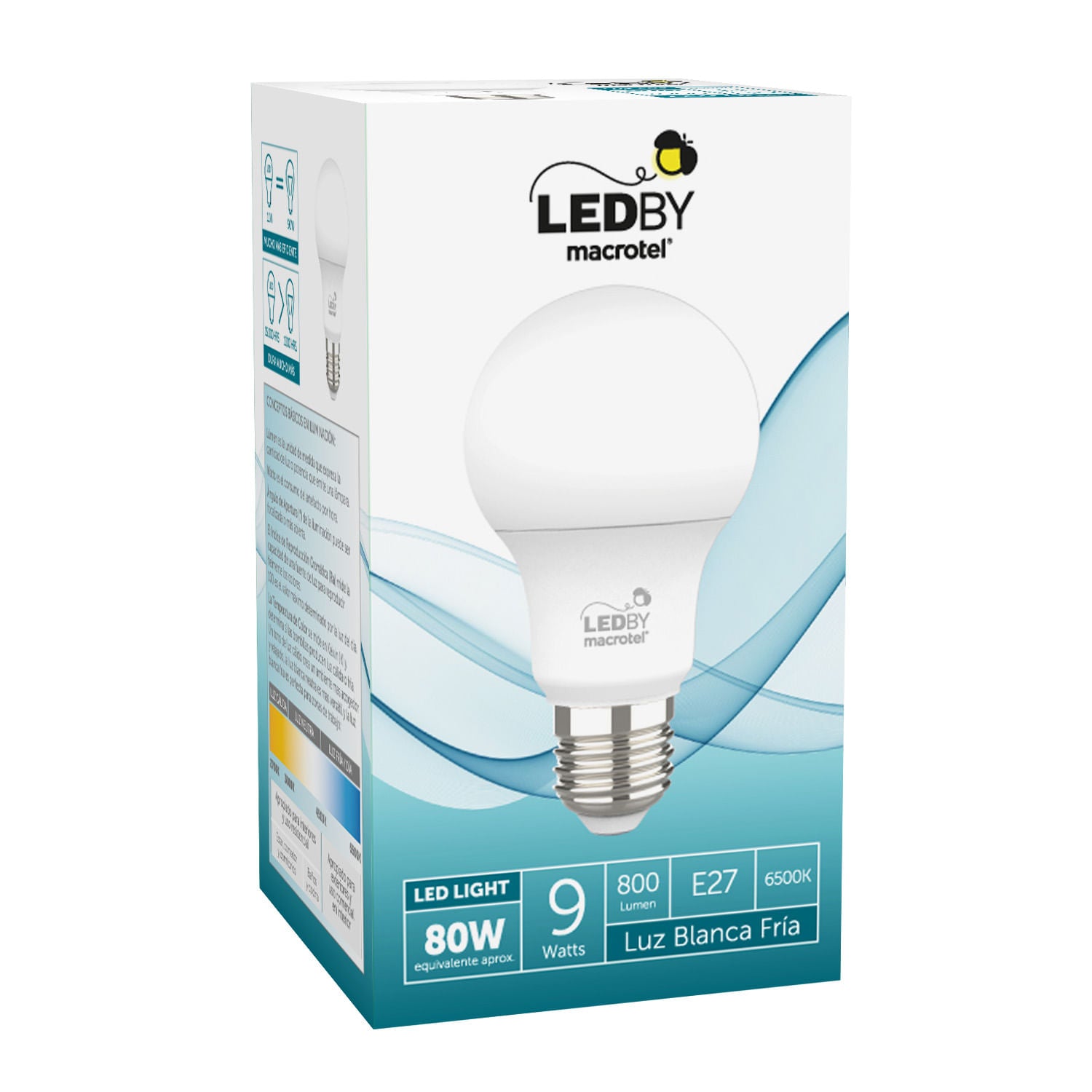 FOCO LED A60 / E27 / 9W LUZ FRÍA - 2