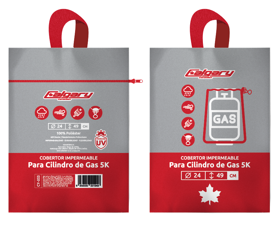 COBERTOR IMPERMEABLE PARA CILINDRO DE GAS 5K - 2