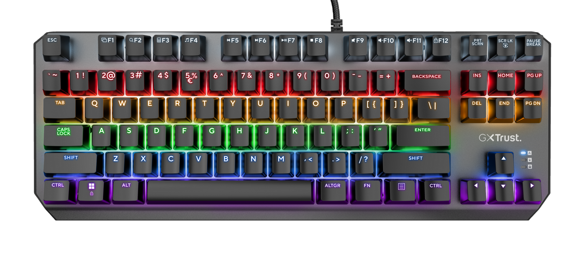 TECLADO GAMER ES ILUMINACIÓN GXT834 TRUST - 1