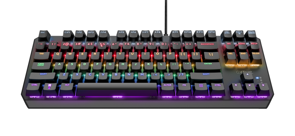 TECLADO GAMER ES ILUMINACIÓN GXT834 TRUST - 3