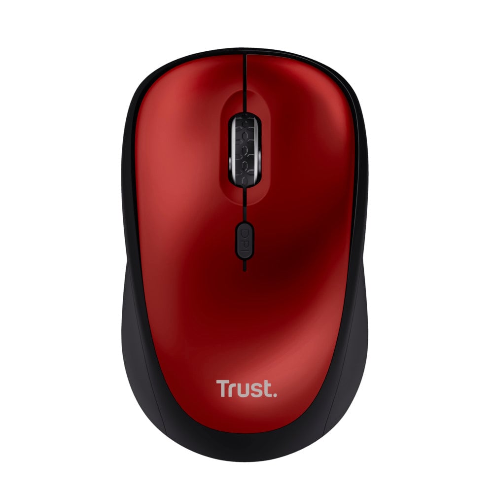 MOUSE INALAMBRICO YVI+ ECO ROJO TRUST - 1