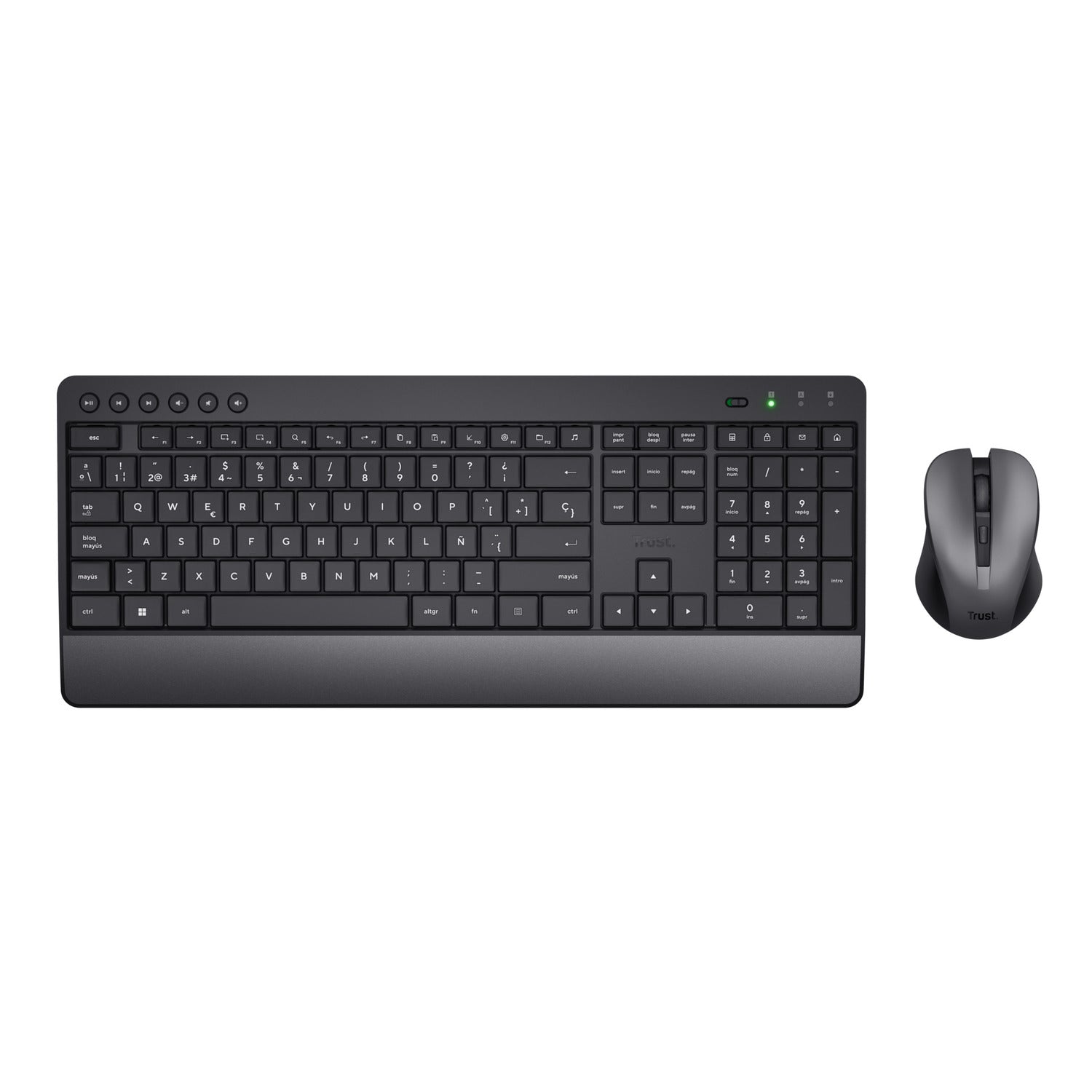 KIT TECLADO MOUSE INALÁMBRICO TREZO ECO ESPAÑOL - 1