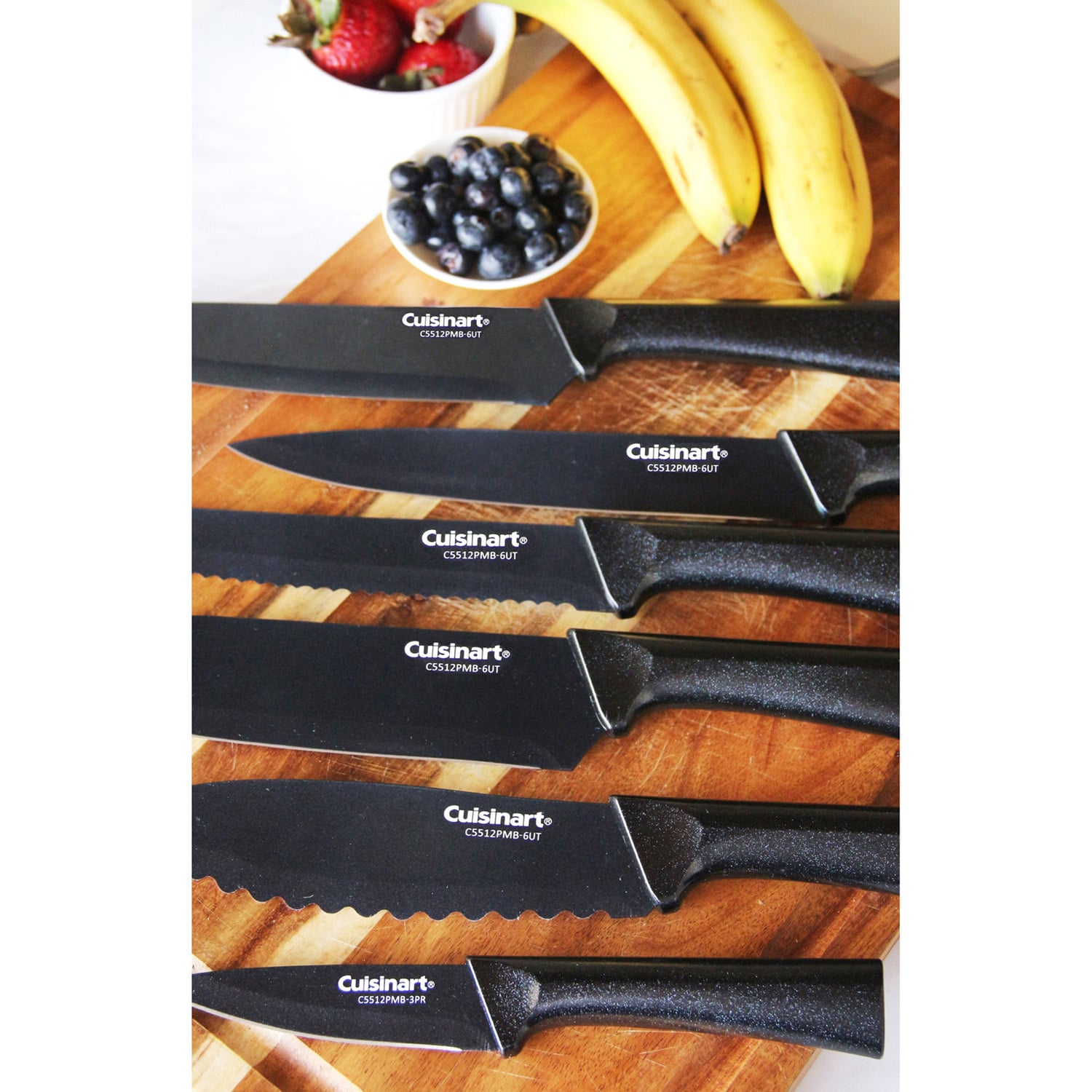 SET DE 12 PCS CUCHILLOS NEGROS CON PROTECTORES DE CUCHILLA - 5