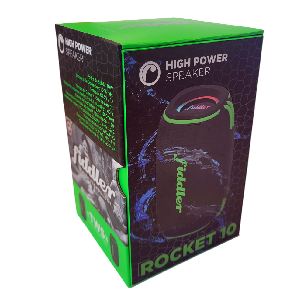 PARLANTE INALAMBRICO BLUETOOTH ROCKET HIGH POWER 10 W - 3