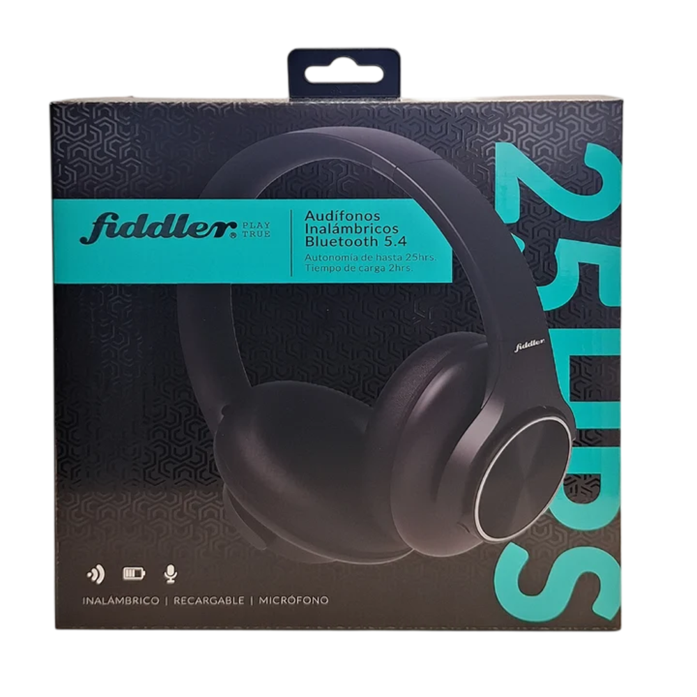 AUDIFONOS INALAMBRICOS BLUETOOTH FIDDLER  NEGRO 10 HRS - 4
