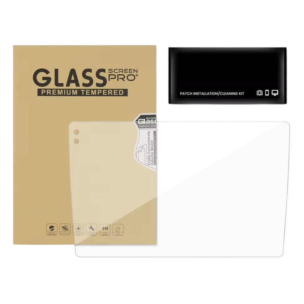MICA DE VIDRIO PARA AUTORADIOS PANTALLAS ANDROID 9' - 2K ( PANTALLAS SIN BOTON LATERAL ) - 1