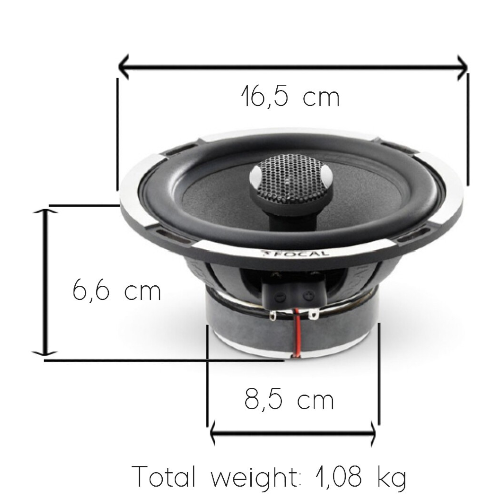 PARLANTES BOCINAS FOCAL PC165 - 120W - POLYGLASS LAST EDITION - 7