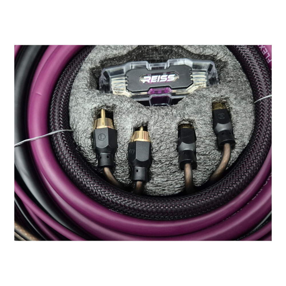 KIT DE CABLE PARA AMPLIFICADOR - REISS AUDIO - CALIBRE 4 - COBRE - 10