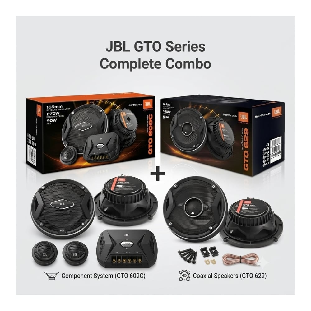 COMBO PARLANTES BOCINAS J/B/L- GTO - GTO609C + GTO629 - 1