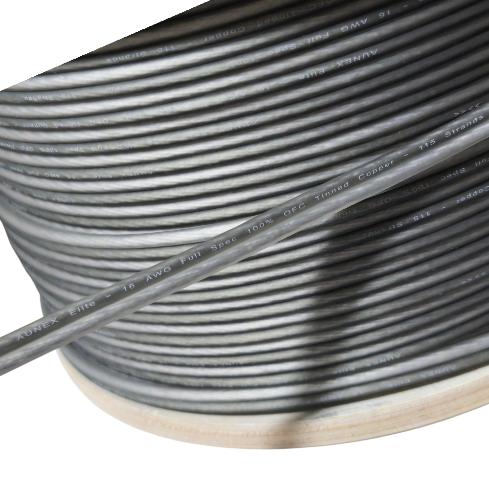 10M DE CABLE PARA PARLANTES AUNEX - OFC 100%COBRE GRADO MARINO - CALIBRE 16AWG - 115 HEBRAS - 7
