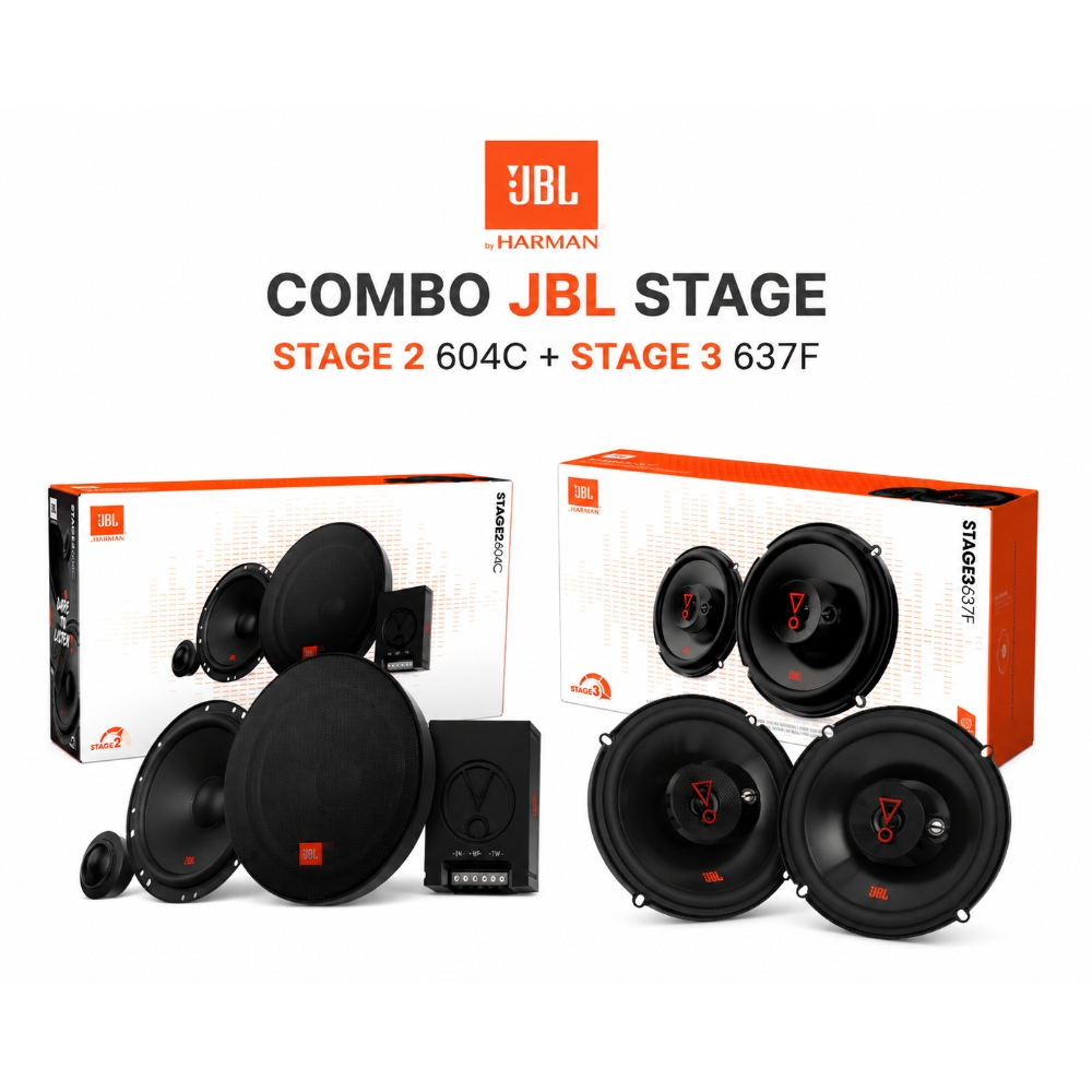 COMBO JBL - COMPONENTE STAGE2 604C + PARLANTES STAGE3 637F - 1