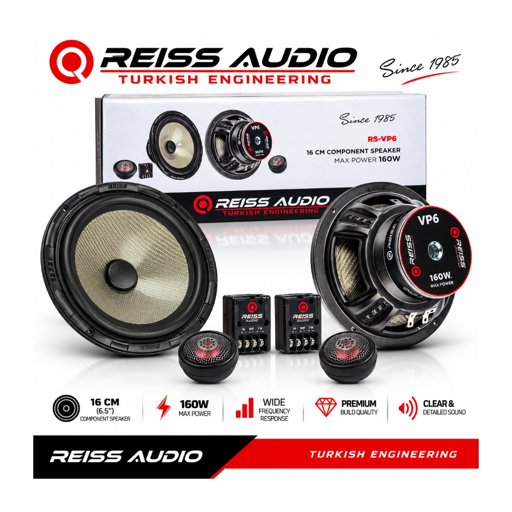 PARLANTES BOCINAS COMPONENTES REISS AUDIO RS-VP6 - 160W - 2