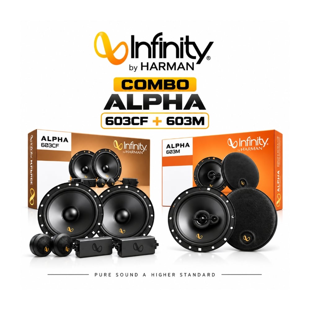 COMBO PARLANTE + COMPONENTE - INFINITY ALPHA 603M + 603CF - 1