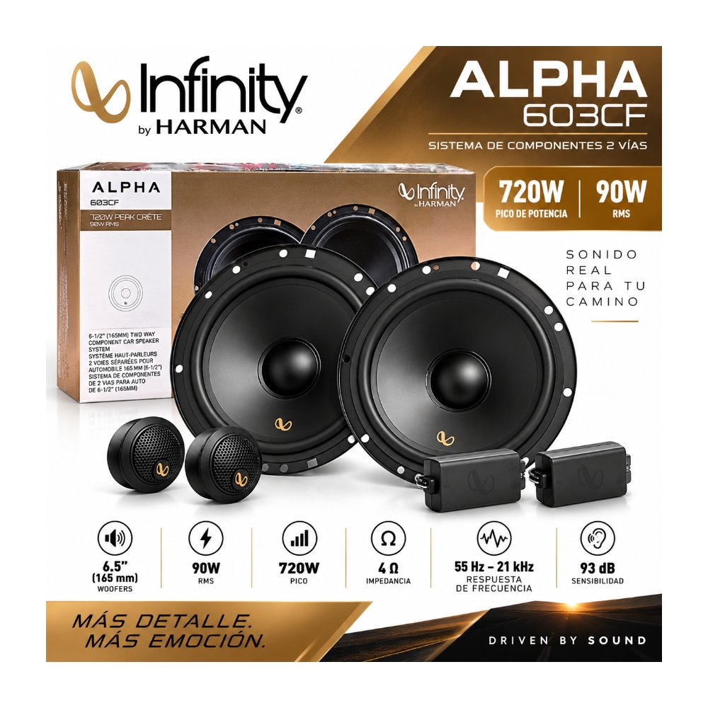COMBO PARLANTE + COMPONENTE - INFINITY ALPHA 603M + 603CF - 10