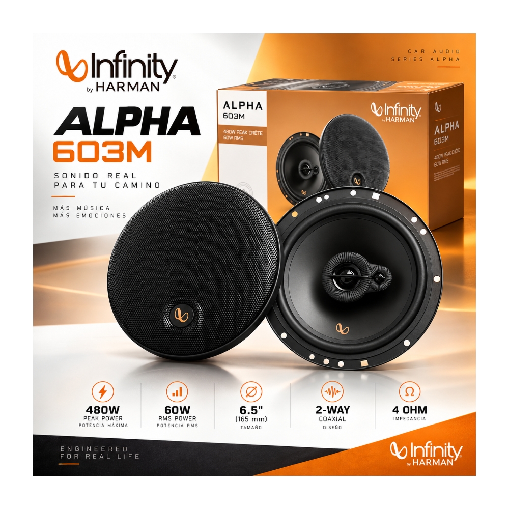 COMBO PARLANTE + COMPONENTE - INFINITY ALPHA 603M + 603CF - 8