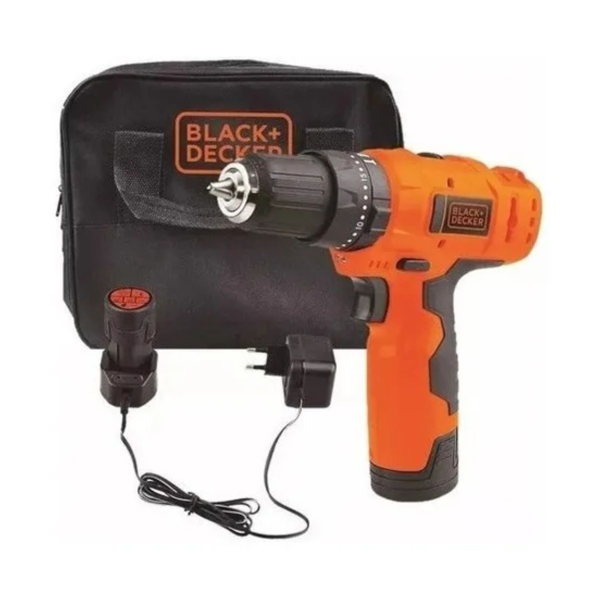 TALADRO PERCUTOR 3/8'' 10 MM 12V BLACK Y DECKER HP12-B2C - 1