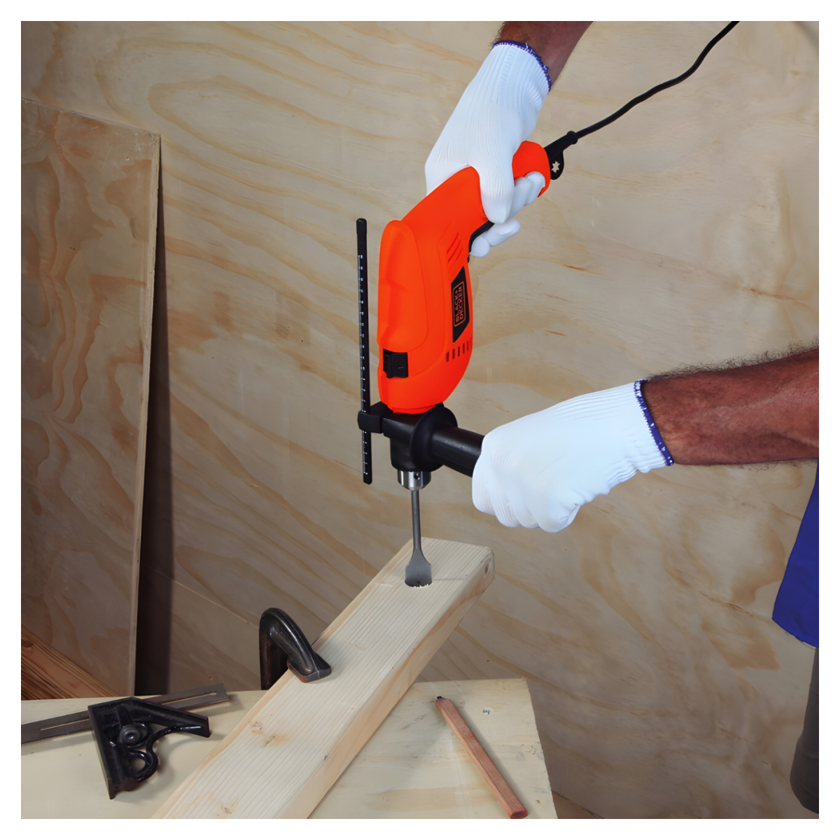 TALADRO PERCUTOR 1/2 PRO 550W BLACK Y DECKER HD555-B2 - 7