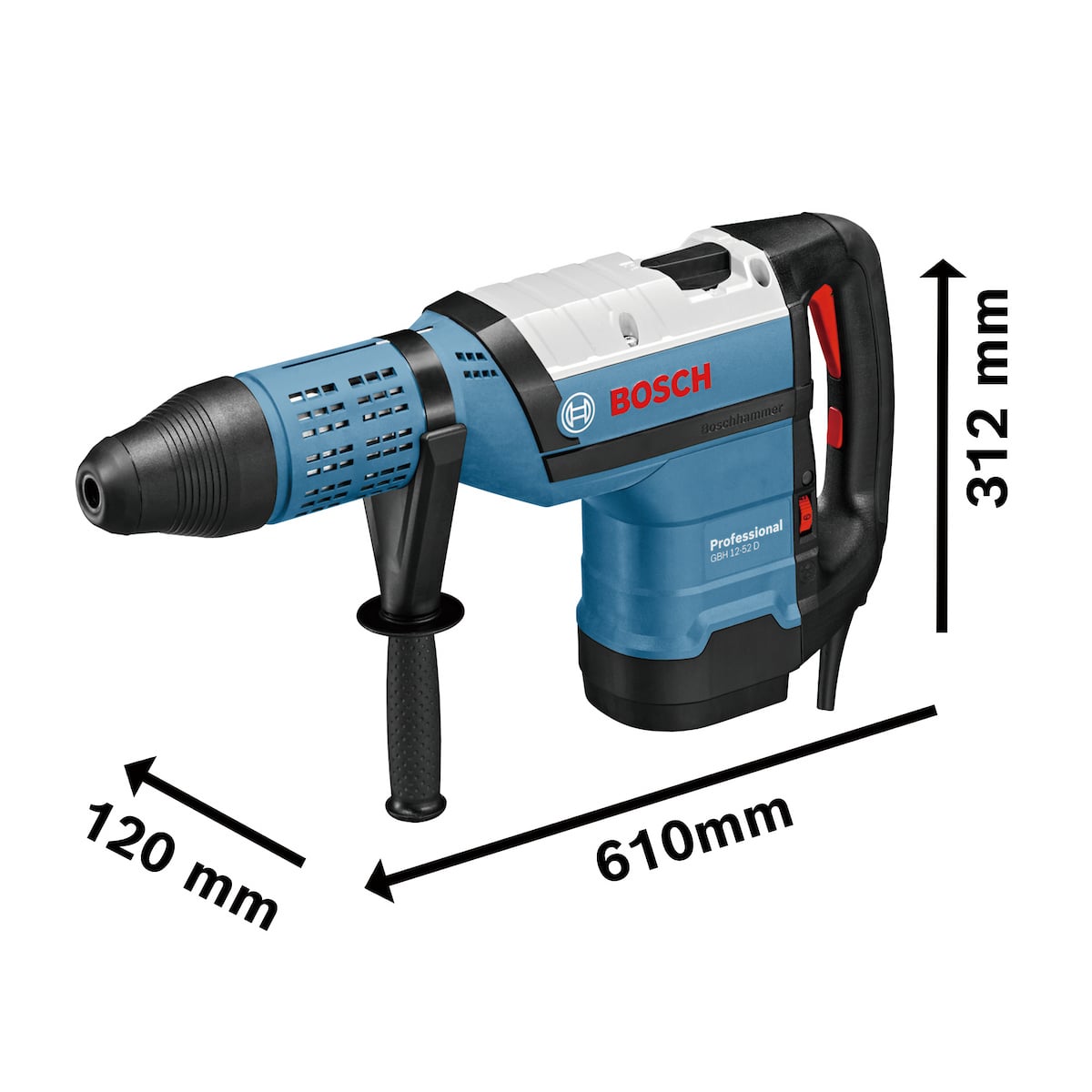 ROTOMARTILLO SDS MAX 1700W 19 J BOSCH GBH 12-52 D - 3